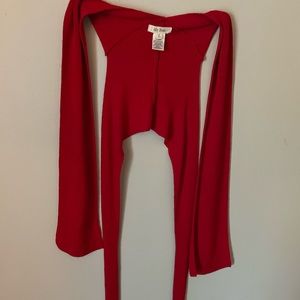 Fabric tie shirt super cute!!